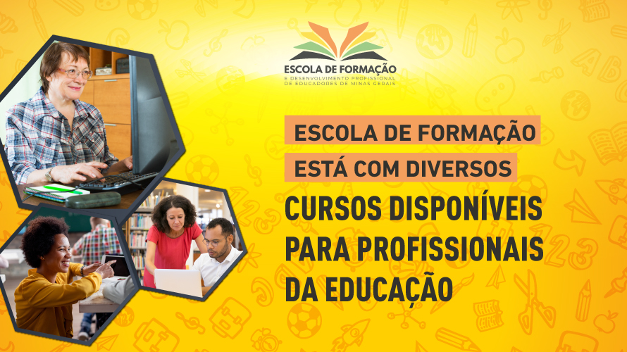 Escola de Formação está com diversos cursos disponíveis para profissionais da educação