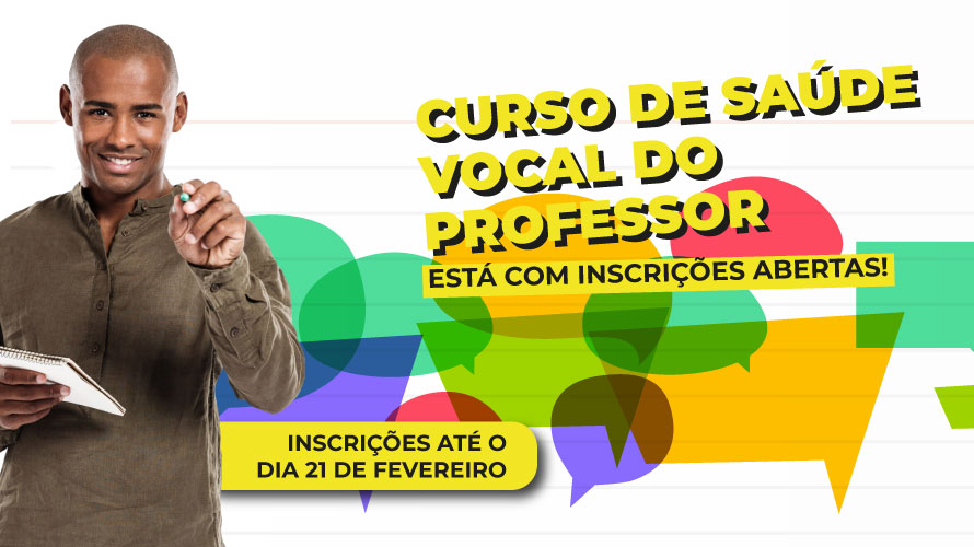 Inscrições para curso de saúde vocal do professor estão abertas 