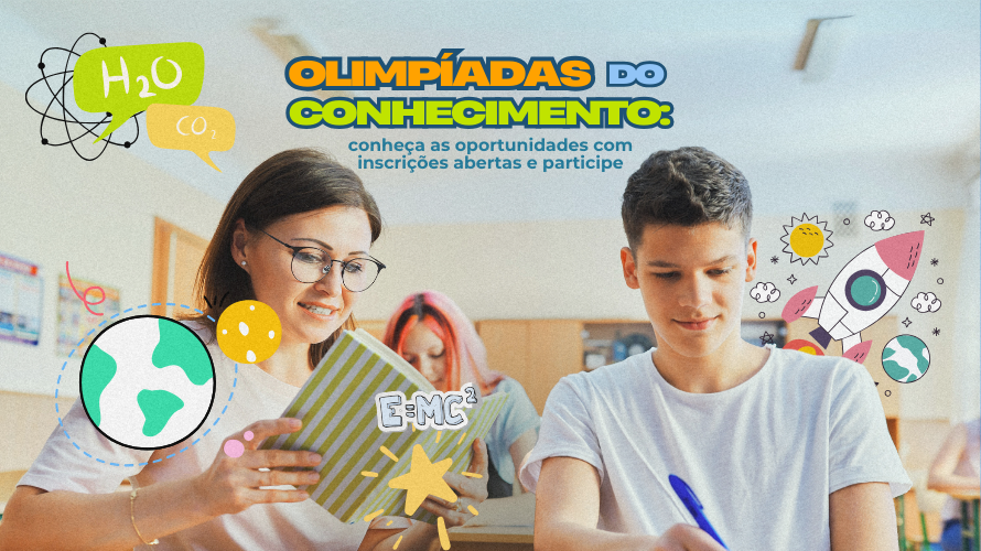 Escolas e estudantes da rede pública podem se inscrever em diversas olimpíadas do conhecimento